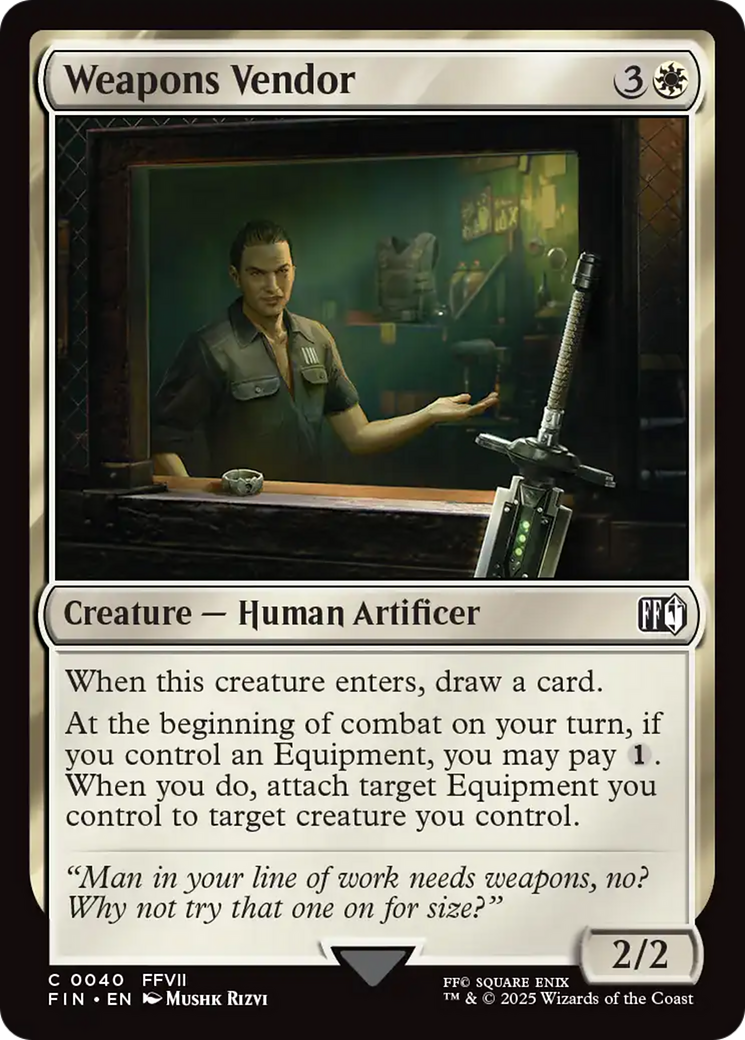 Magic: The Gathering - Weapons Vendor Foil - Final Fantasy