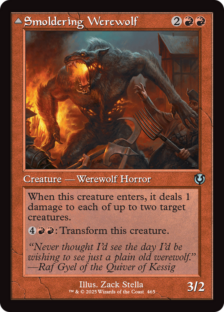 Magic: The Gathering - Smoldering Werewolf // Erupting Dreadwolf - Innistrad Remastered