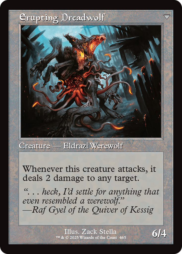 Magic: The Gathering - Smoldering Werewolf // Erupting Dreadwolf Foil - Innistrad Remastered