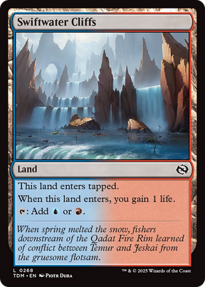 Magic: The Gathering - Swiftwater Cliffs Foil - Tarkir: Dragonstorm