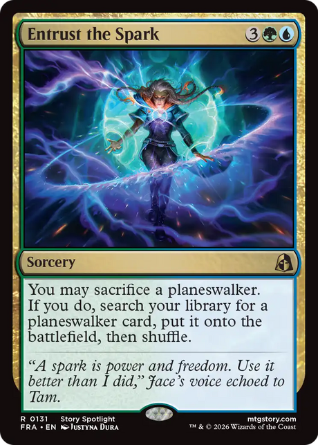 Magic: The Gathering - Entrust the Spark Foil - Reality Fracture