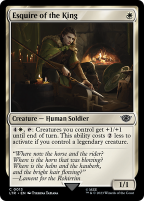 Magic: The Gathering - Esquire of the King - The Lord of the Rings: Tales of Middle-earth