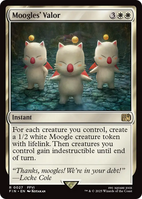Magic: The Gathering - Moogles' Valor Foil - Final Fantasy