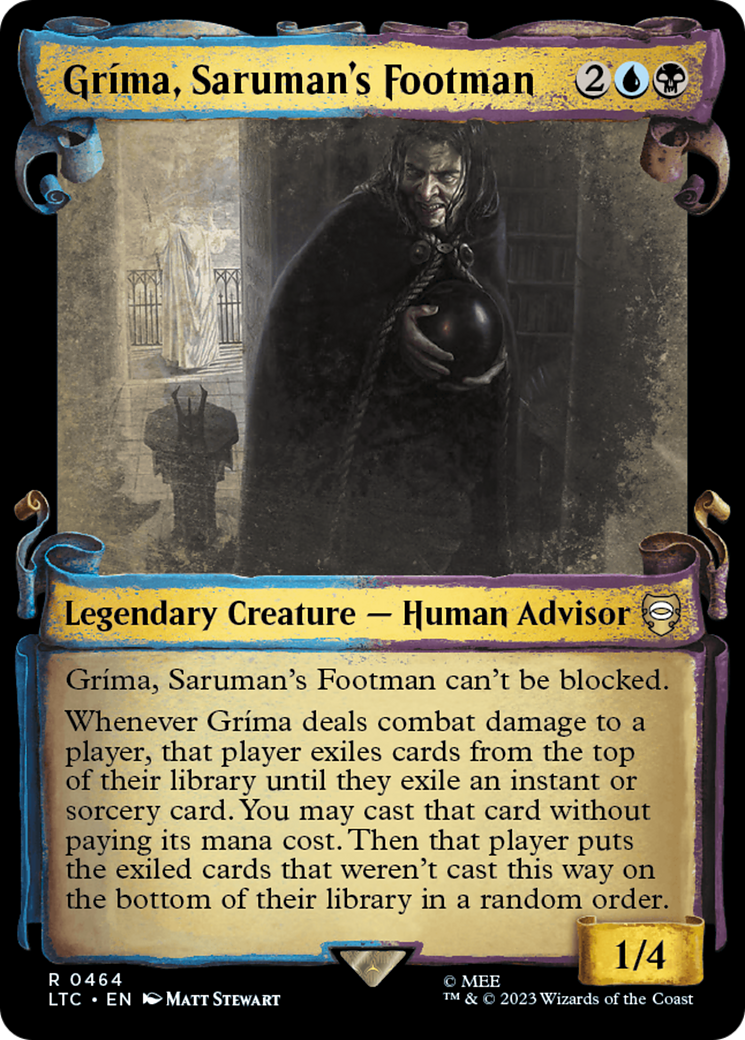 Magic: The Gathering - Gríma, Saruman's Footman - Tales of Middle-earth Commander