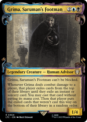 Magic: The Gathering - Gríma, Saruman's Footman - Tales of Middle-earth Commander
