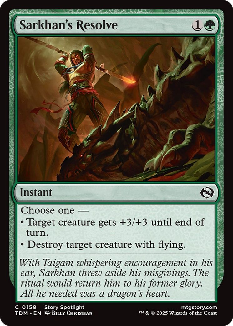 Magic: The Gathering - Sarkhan's Resolve - Tarkir: Dragonstorm