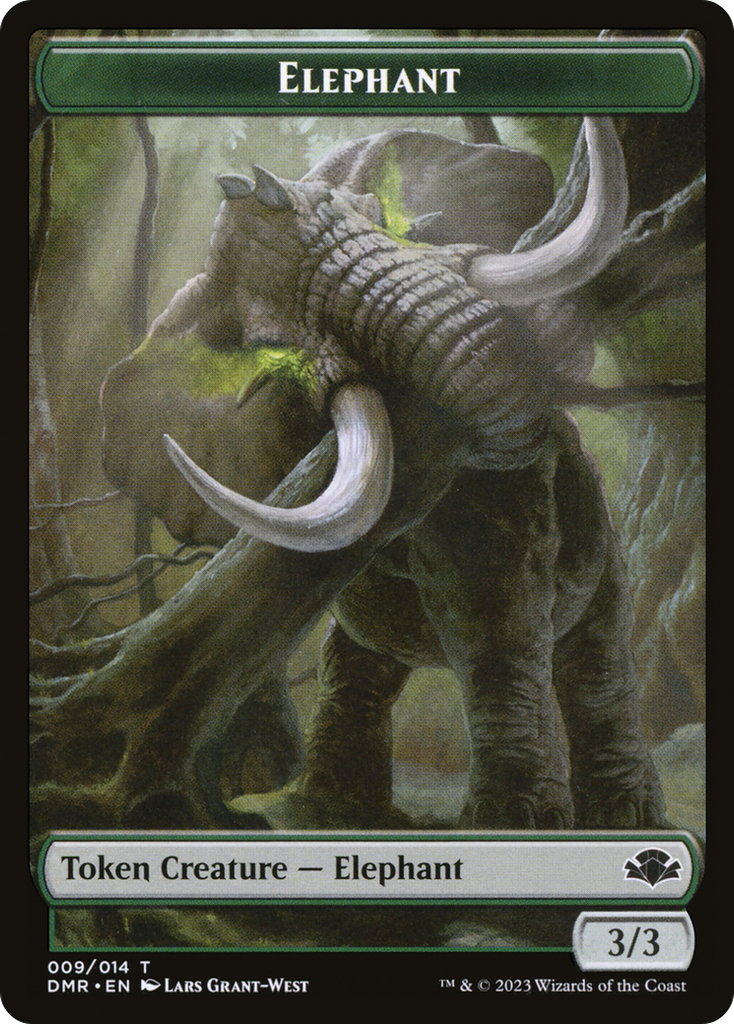 Magic: The Gathering - Elephant Token Foil - Dominaria Remastered Tokens