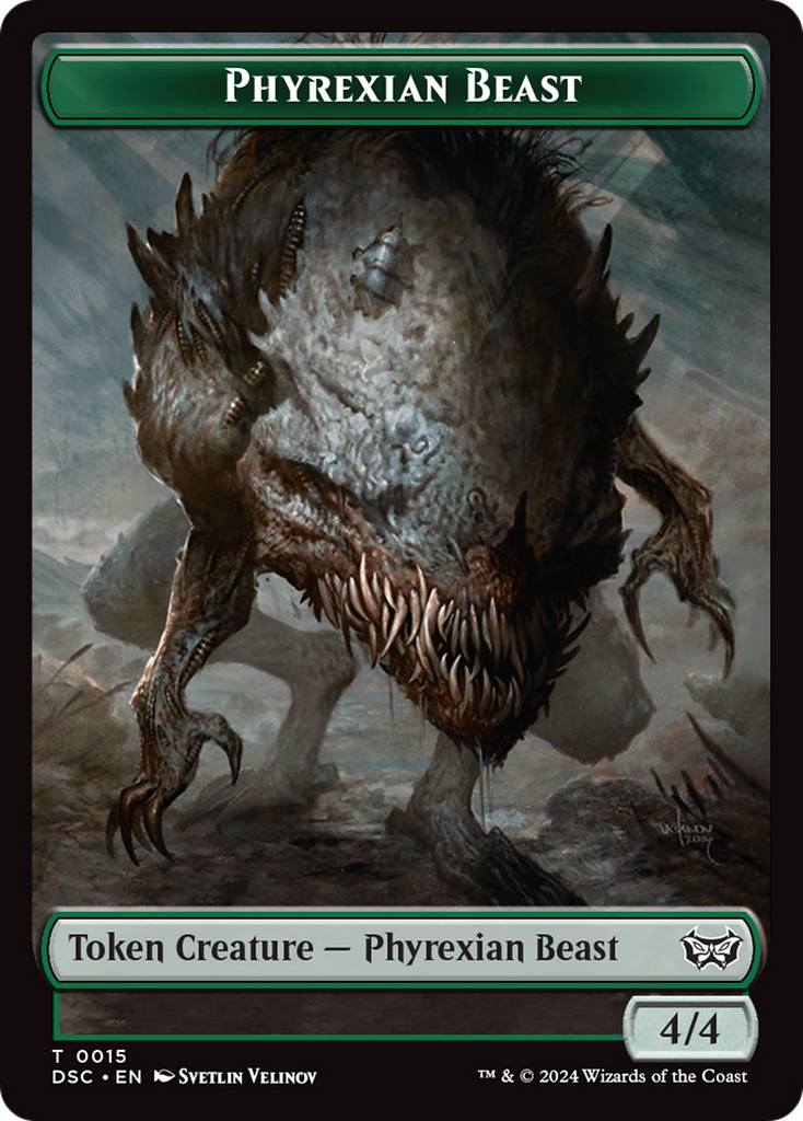 Magic: The Gathering - Phyrexian Beast Token - Duskmourn Commander Tokens