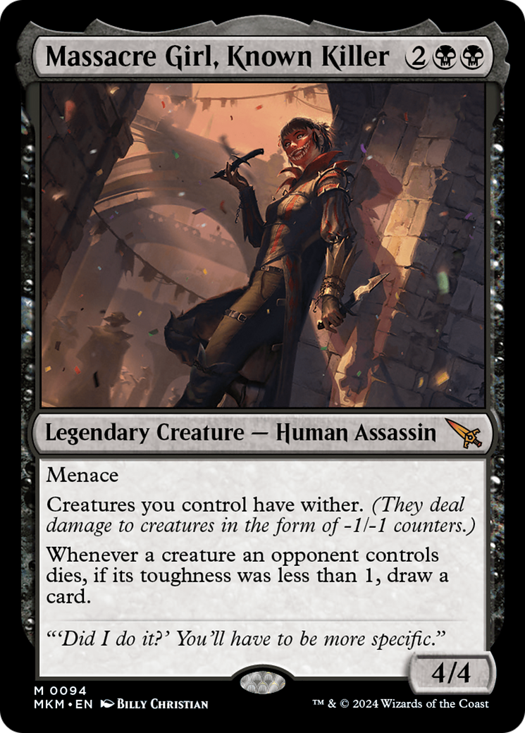 Magic: The Gathering - Massacre Girl, Known Killer - Murders at Karlov Manor