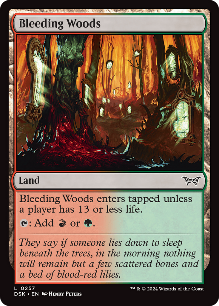 Magic: The Gathering - Bleeding Woods - Duskmourn: House of Horror