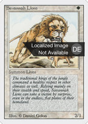 Magic: The Gathering - Savannenlöwen - Revised Edition
