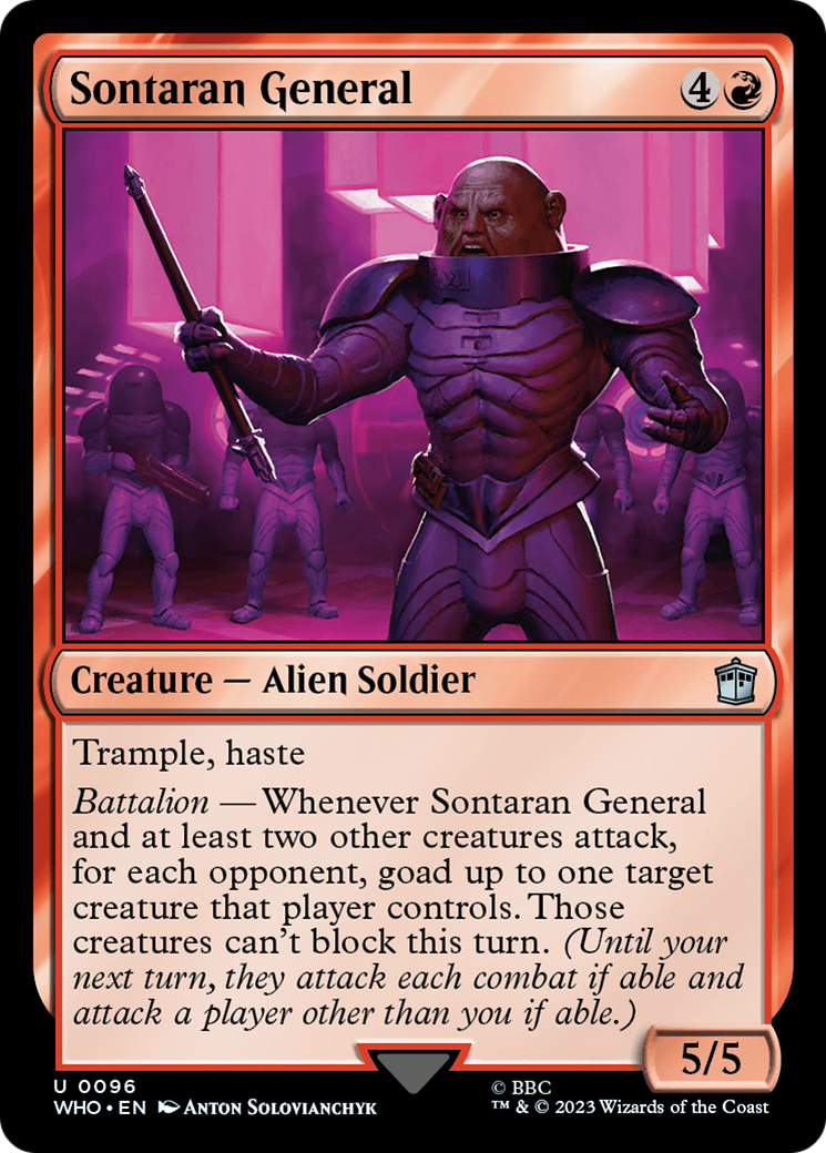 Magic: The Gathering - Sontaran General Foil - Doctor Who