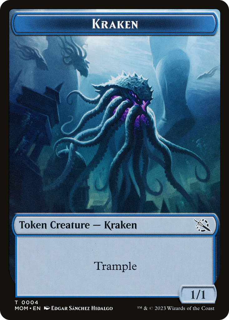 Magic: The Gathering - Kraken Token - March of the Machine Tokens