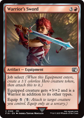 Magic: The Gathering - Warrior's Sword Foil - Final Fantasy
