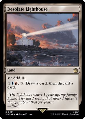 Magic: The Gathering - Desolate Lighthouse Foil - Doctor Who