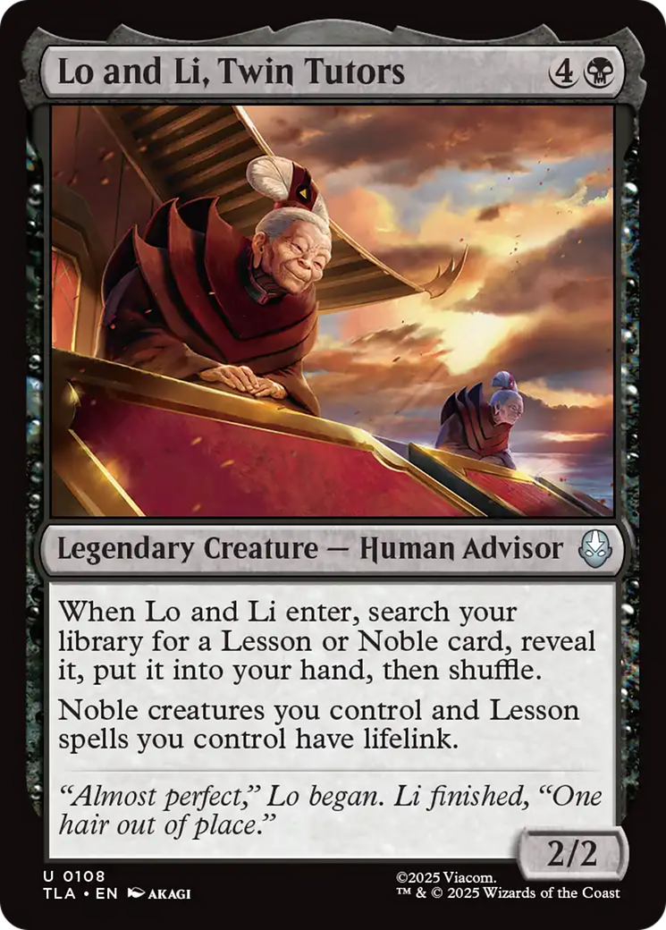 Magic: The Gathering - Lo and Li, Twin Tutors Foil - Avatar: The Last Airbender