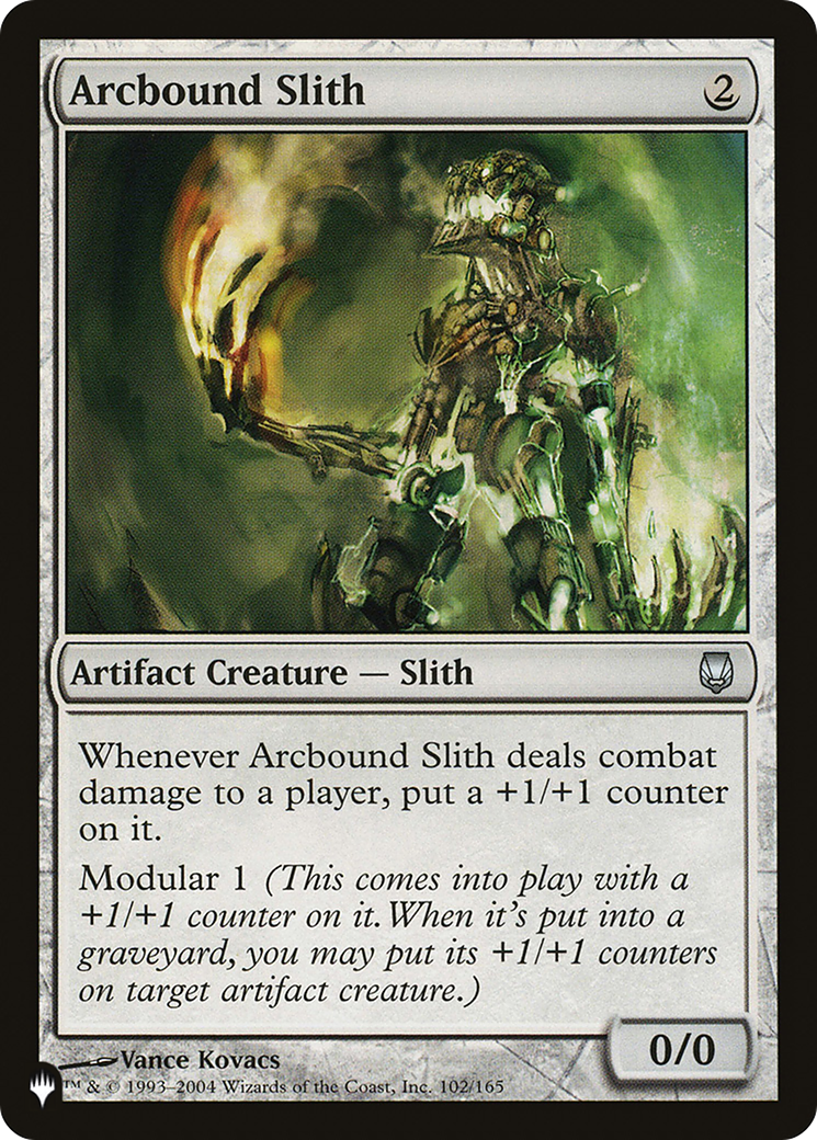 Magic: The Gathering - Arcbound Slith - The List