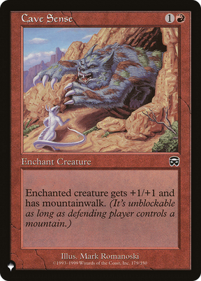 Magic: The Gathering - Cave Sense - The List