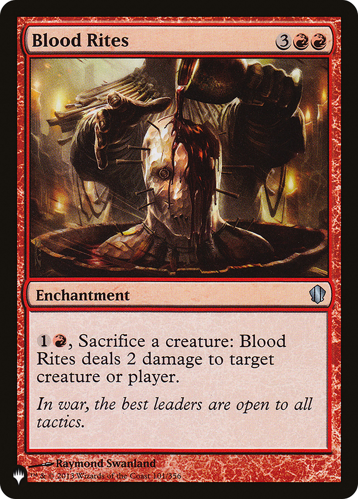 Magic: The Gathering - Blood Rites - The List