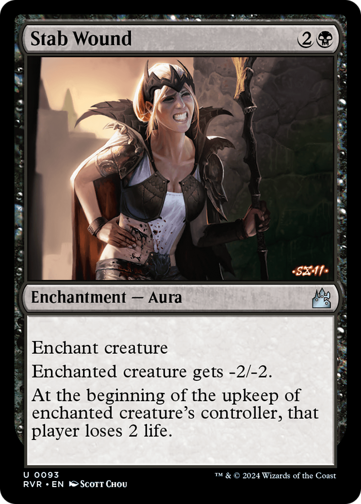 Magic: The Gathering - Stab Wound Foil - Ravnica Remastered