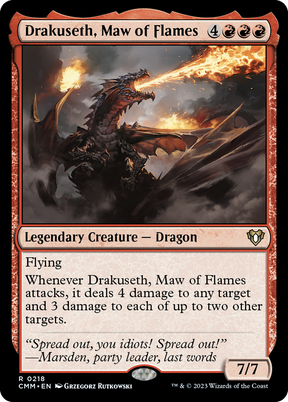 Magic: The Gathering - Drakuseth, Maw of Flames Foil - Commander Masters