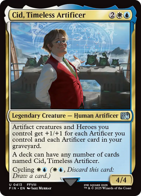 Magic: The Gathering - Cid, Timeless Artificer Foil - Final Fantasy