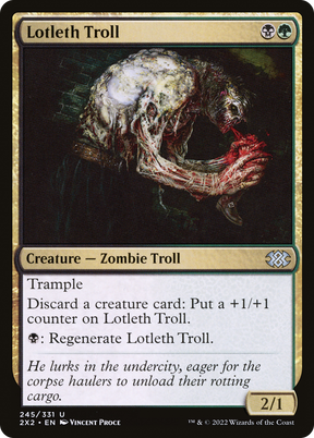 Magic: The Gathering - Lotleth Troll Foil - Double Masters 2022