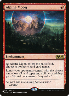 Magic: The Gathering - Alpine Moon - The List