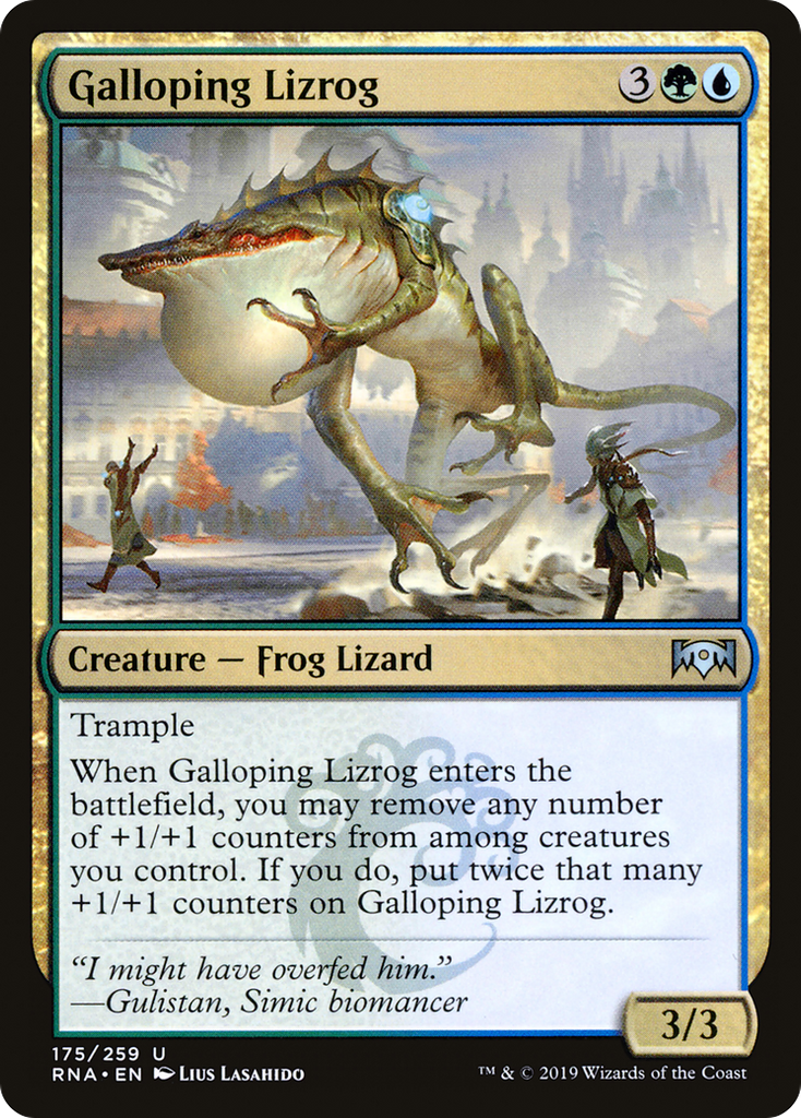 Magic: The Gathering - Galloping Lizrog Foil - Ravnica Allegiance