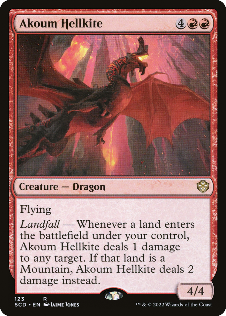 Magic: The Gathering - Akoum Hellkite - Starter Commander Decks