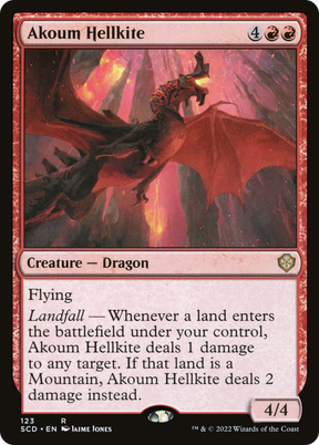 Magic: The Gathering - Akoum Hellkite - Starter Commander Decks