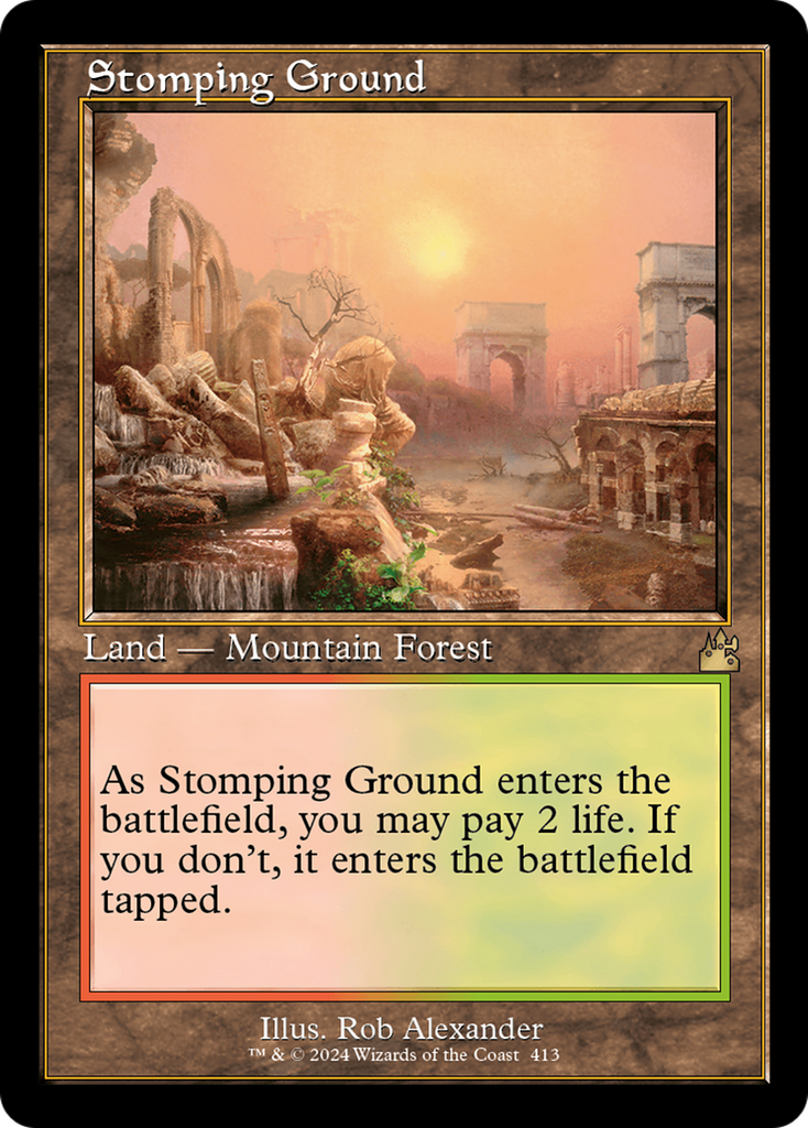Magic: The Gathering - Stomping Ground Foil - Ravnica Remastered