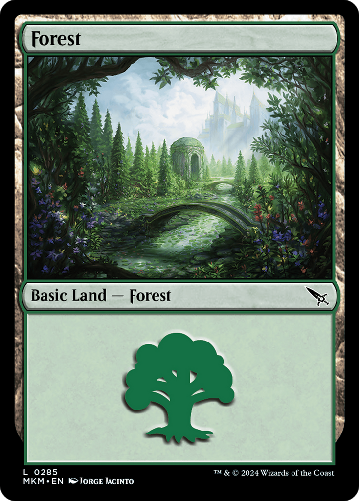 Magic: The Gathering - Forest #285 Foil - Murders at Karlov Manor