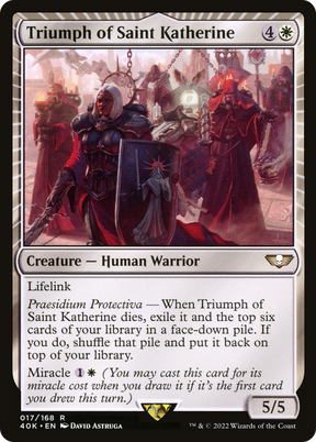 Magic: The Gathering - Triumph of Saint Katherine - Warhammer 40000 Commander