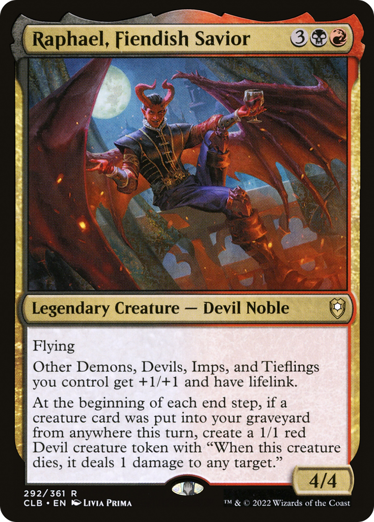 Magic: The Gathering - Raphael, Fiendish Savior - Commander Legends: Battle for Baldur's Gate