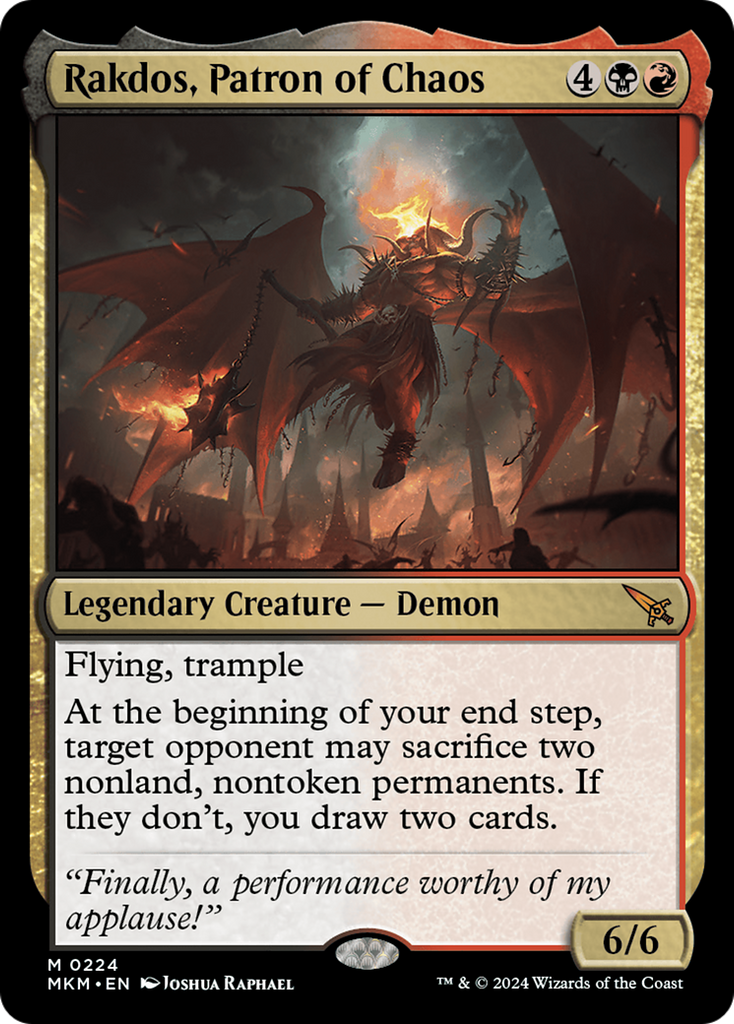 Magic: The Gathering - Rakdos, Patron of Chaos - Murders at Karlov Manor