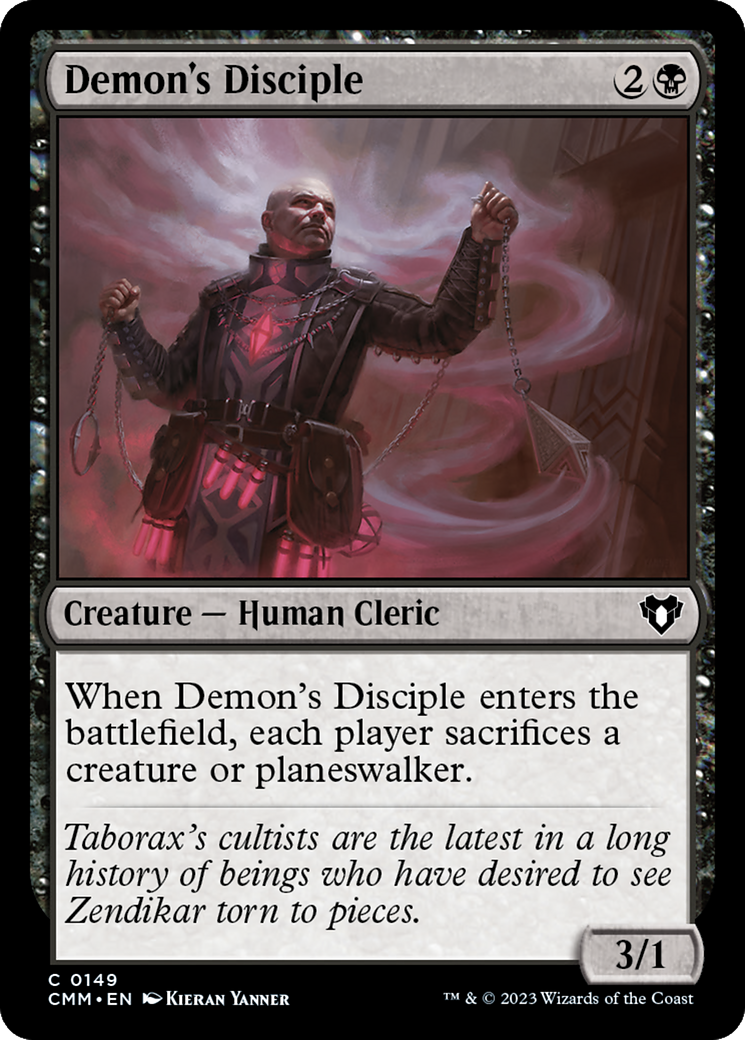 Magic: The Gathering - Demon's Disciple Foil - Commander Masters