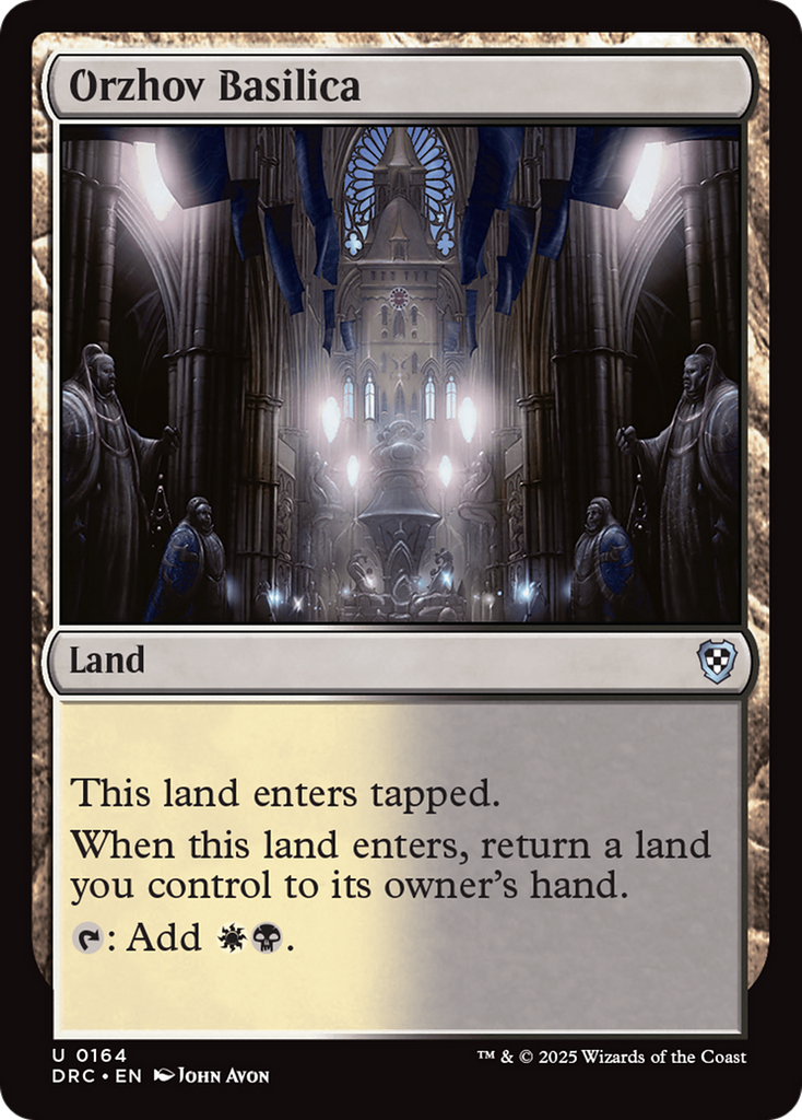 Magic: The Gathering - Orzhov Basilica - Aetherdrift Commander