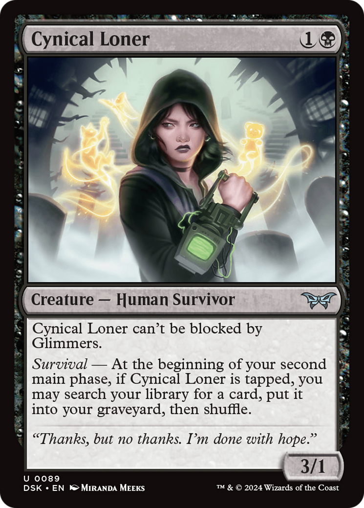 Magic: The Gathering - Cynical Loner Foil - Duskmourn: House of Horror