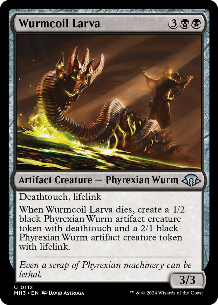 Magic: The Gathering - Wurmcoil Larva Foil - Modern Horizons 3