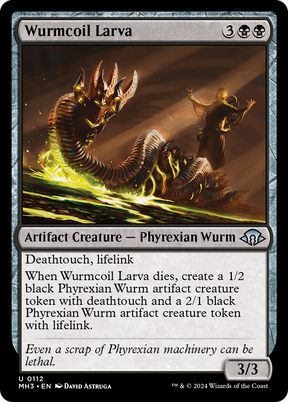Magic: The Gathering - Wurmcoil Larva Foil - Modern Horizons 3