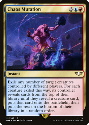 Magic: The Gathering - Chaos Mutation - Warhammer 40000 Commander