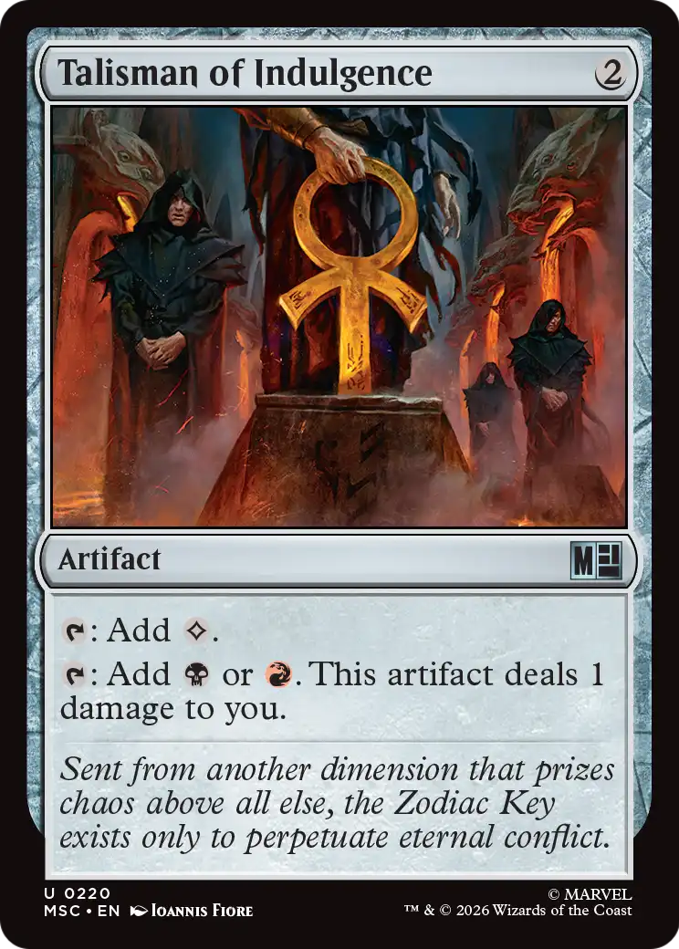 Magic: The Gathering - Talisman of Indulgence - Marvel Super Heroes Commander