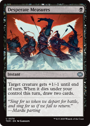 Magic: The Gathering - Desperate Measures Foil - Tarkir: Dragonstorm