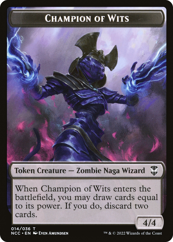 Magic: The Gathering - Champion of Wits Token - New Capenna Commander Tokens