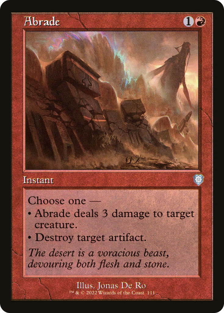 Magic: The Gathering - Abrade - The Brothers' War Commander