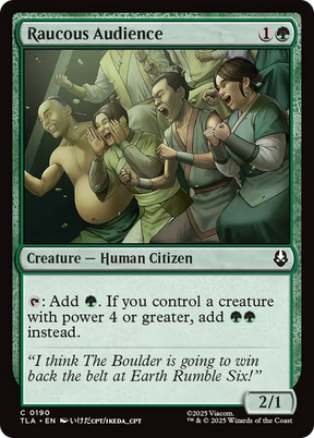 Magic: The Gathering - Raucous Audience Foil - Avatar: The Last Airbender