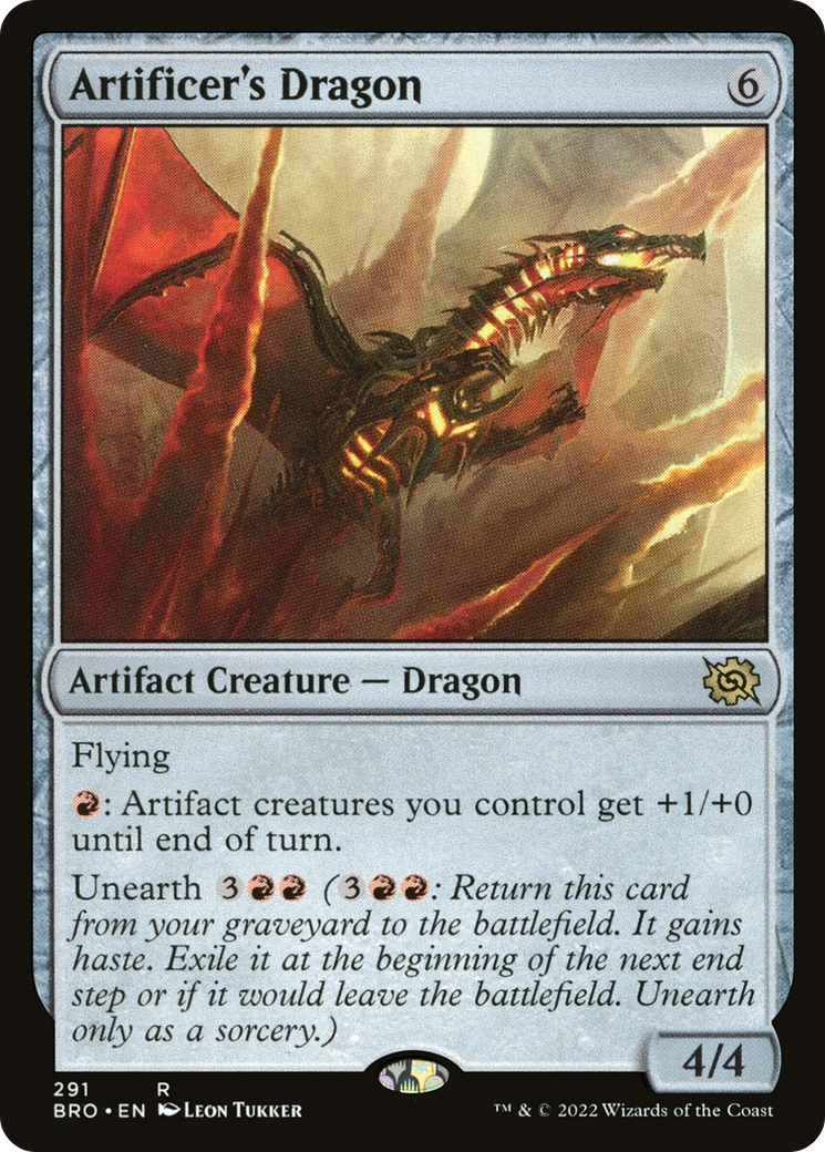 Magic: The Gathering - Artificer's Dragon Foil - The Brothers' War