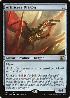 Magic: The Gathering - Artificer's Dragon Foil - The Brothers' War