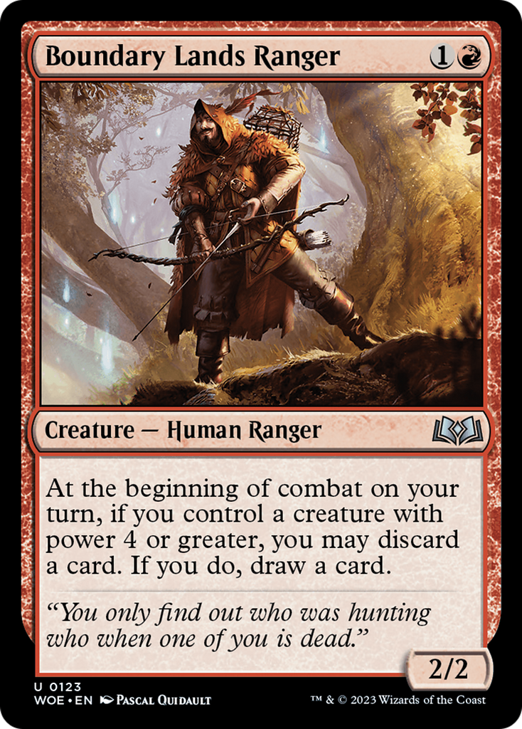 Magic: The Gathering - Boundary Lands Ranger - Wilds of Eldraine